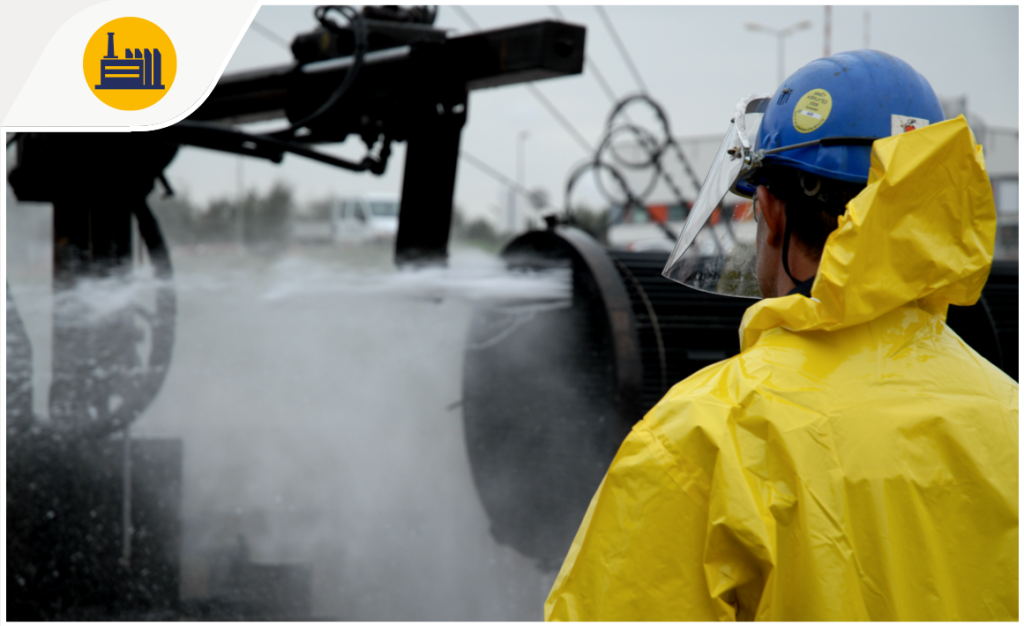 Intervention d'assainissement sur un site industriel